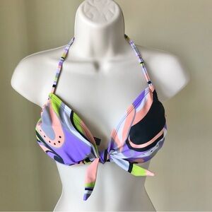 99 Degrees Multi Color Bikini Top Size L